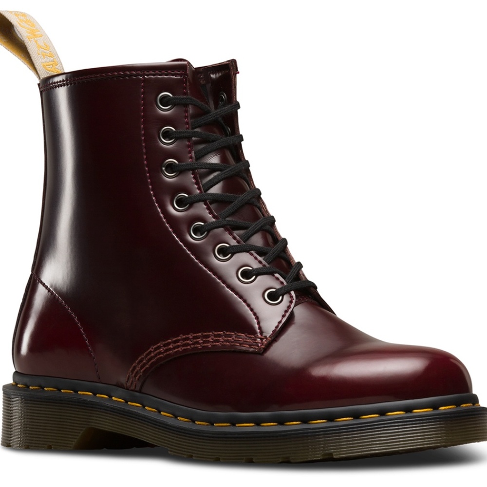 Vegan 1460 Dr Marten Boots - Cherry Red